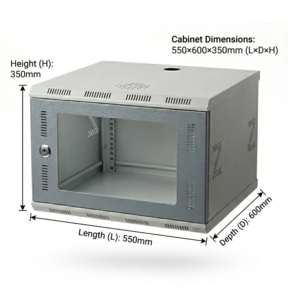 Securelink Networking Rack 6U 550×600×350mm (L×D×H)